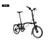 Skládací kolo Brompton P Line V2 4Speed, Matt Black