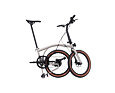 Skládací kolo Brompton G Line Traildust White + Rack/Mudguards