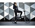 Skládací kolo Brompton C Line jednobarevné Black Edition, Fire Coral