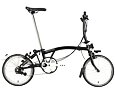 Skládací kolo Brompton C Line jednobarevné, Black